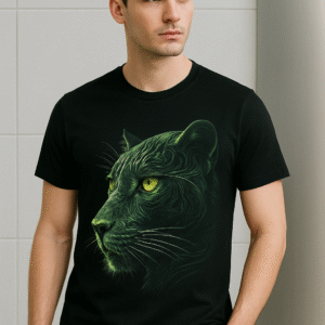 Black Panther Printed T-shirt