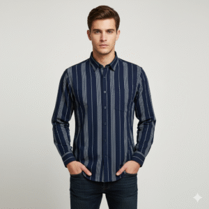 Arrow Striped Casual Shirt